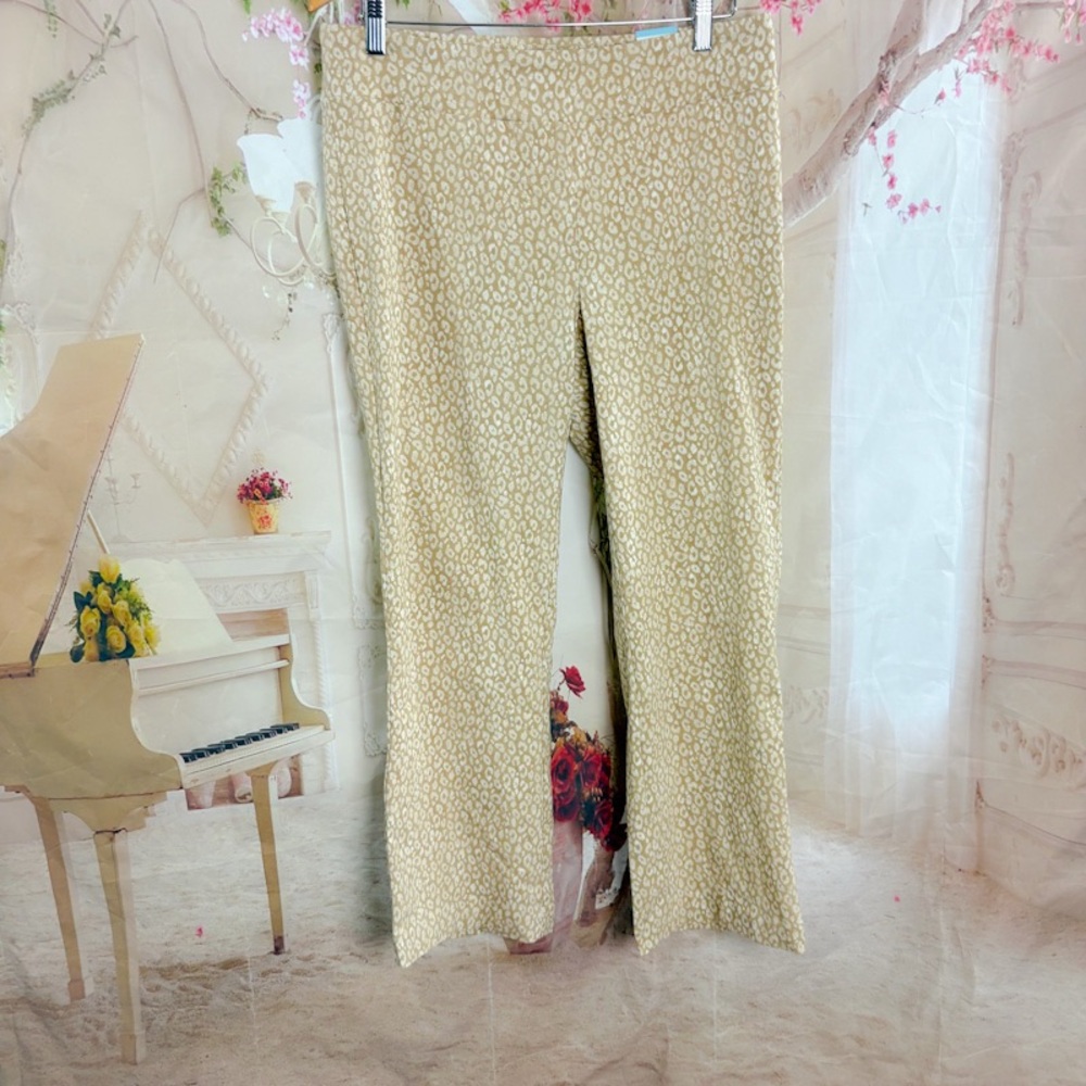NEW J. McLaughlin Ivy Leopard Print Straight Leg Pants